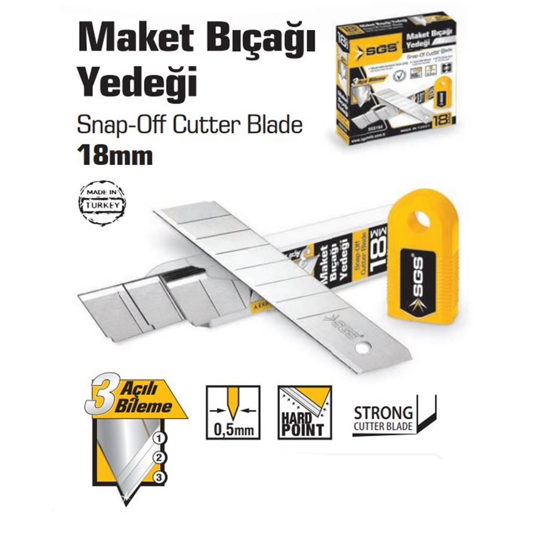 SGS164 MAKET BIÇAĞI YEDEĞİ 0,50 MM (100 ADET)